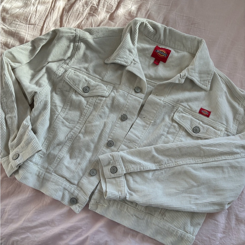 Dickies Corduroy Oversized Jacket Off-White, size L